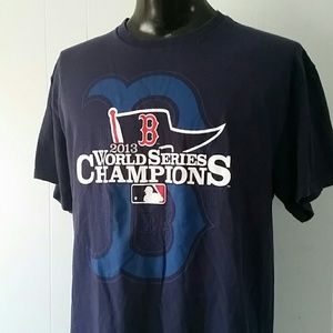 Faded Red Sox Tshirt Tee 2013 World Series champs